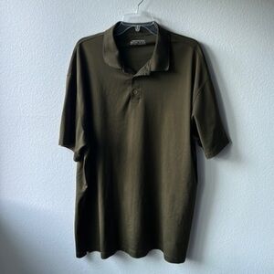 Nike Golf shirt men's army green polo athletic athleisure size 3X